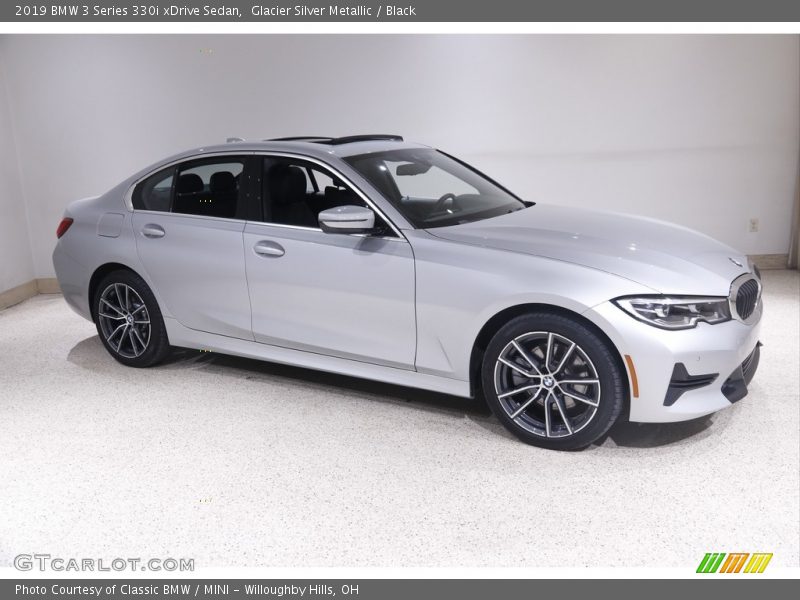 Glacier Silver Metallic / Black 2019 BMW 3 Series 330i xDrive Sedan