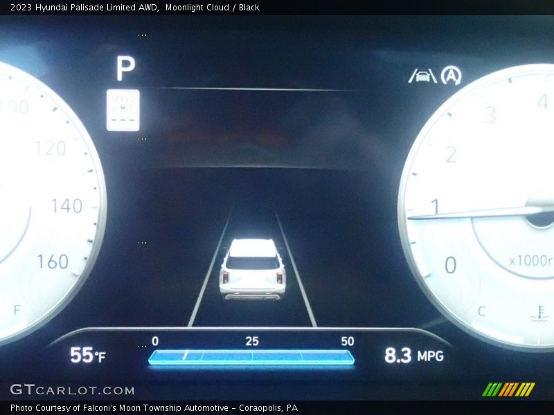 Moonlight Cloud / Black 2023 Hyundai Palisade Limited AWD