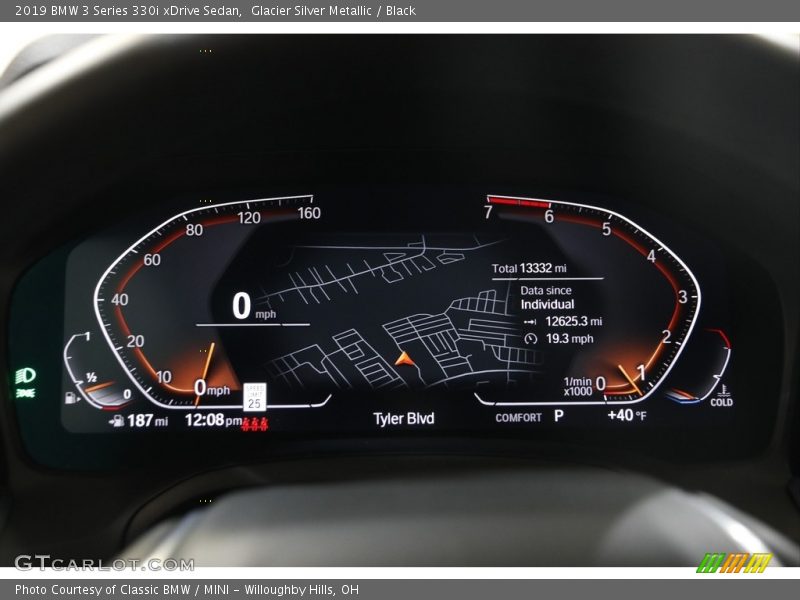 Glacier Silver Metallic / Black 2019 BMW 3 Series 330i xDrive Sedan