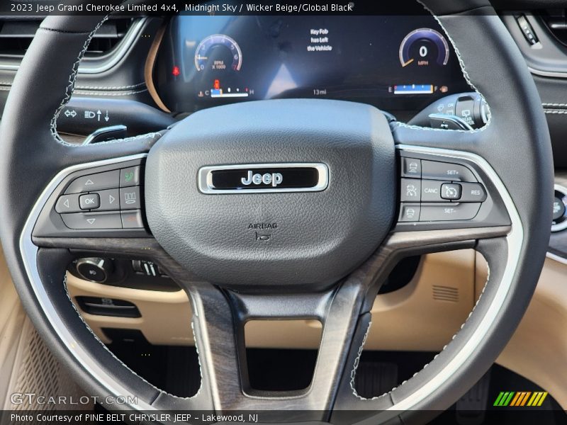 Midnight Sky / Wicker Beige/Global Black 2023 Jeep Grand Cherokee Limited 4x4
