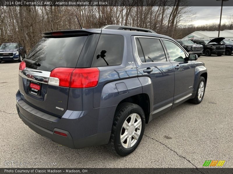 Atlantis Blue Metallic / Jet Black 2014 GMC Terrain SLE AWD