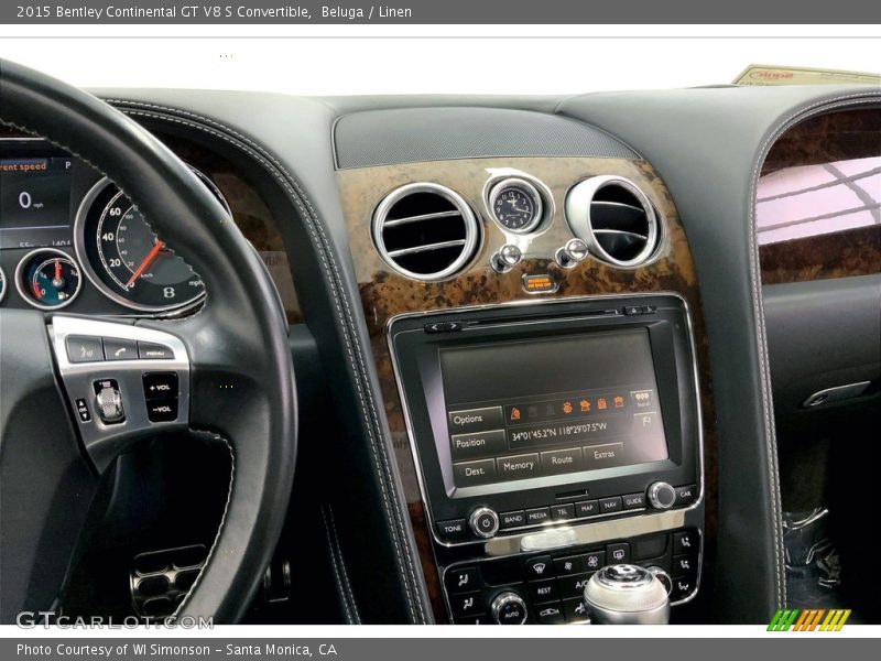 Controls of 2015 Continental GT V8 S Convertible