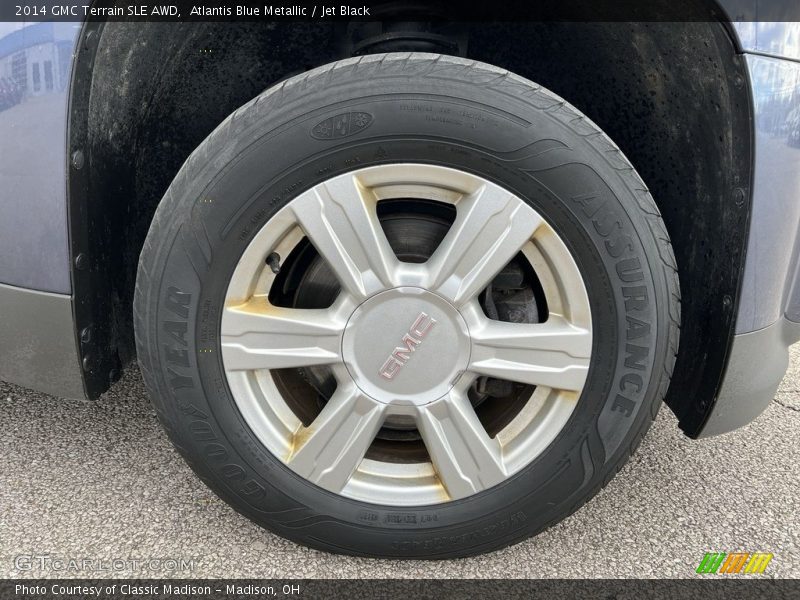 Atlantis Blue Metallic / Jet Black 2014 GMC Terrain SLE AWD