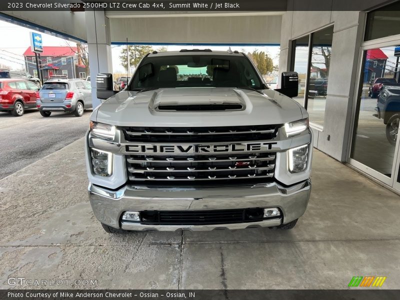 Summit White / Jet Black 2023 Chevrolet Silverado 2500HD LTZ Crew Cab 4x4