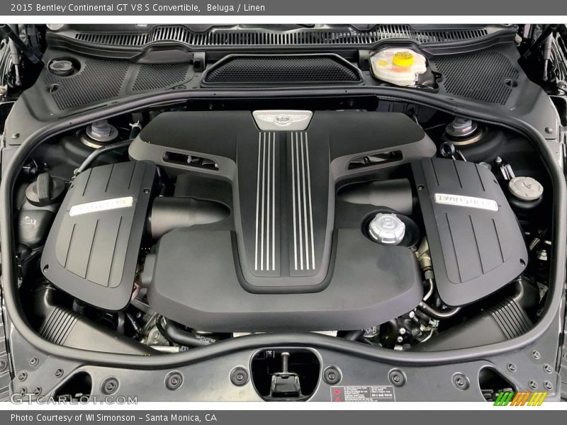  2015 Continental GT V8 S Convertible Engine - 4.0 Liter Twin-Turbocharged DOHC 32-Valve VVT V8