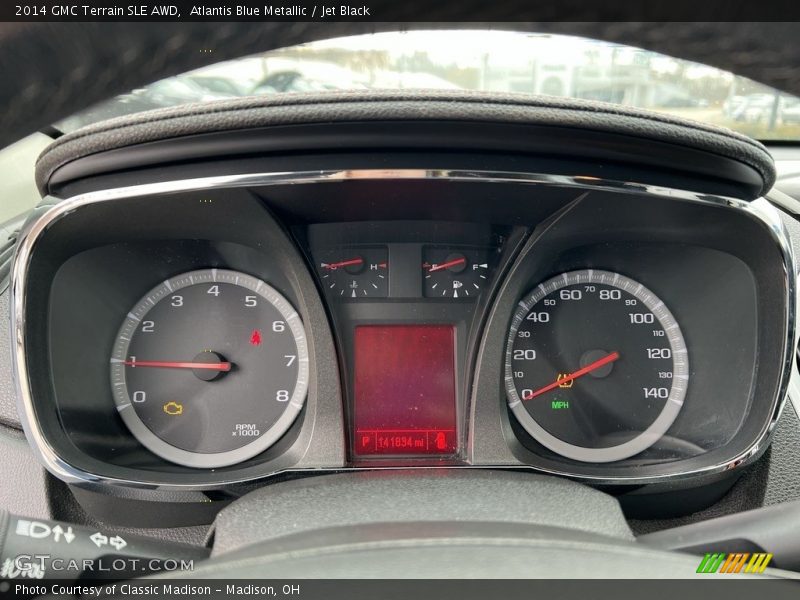 Atlantis Blue Metallic / Jet Black 2014 GMC Terrain SLE AWD
