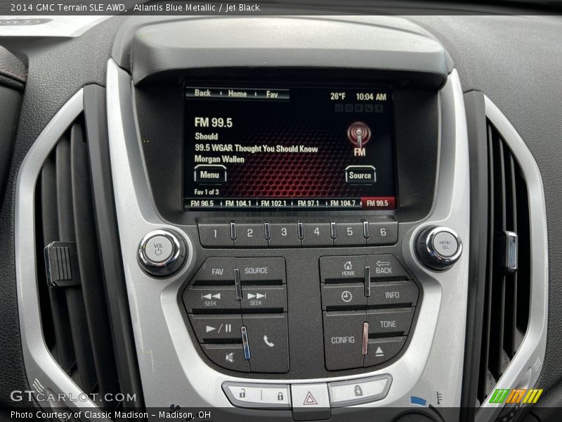 Atlantis Blue Metallic / Jet Black 2014 GMC Terrain SLE AWD