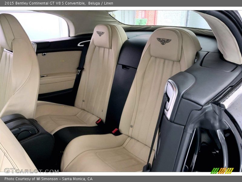 Rear Seat of 2015 Continental GT V8 S Convertible