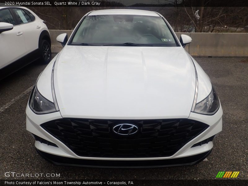 Quartz White / Dark Gray 2020 Hyundai Sonata SEL