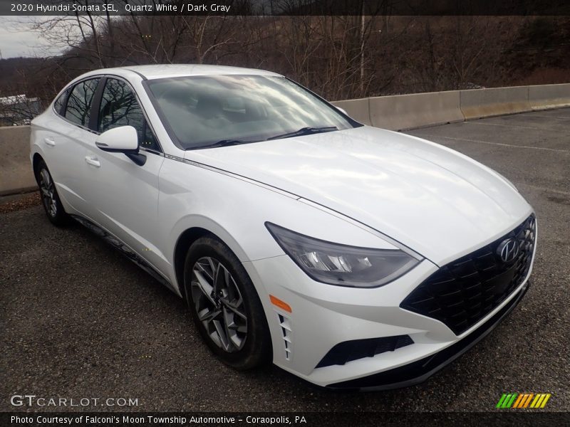Quartz White / Dark Gray 2020 Hyundai Sonata SEL