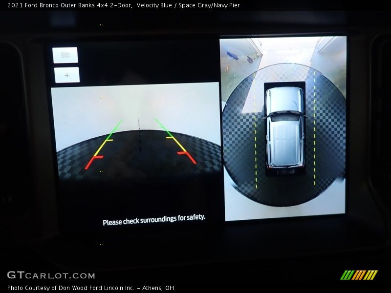 Velocity Blue / Space Gray/Navy Pier 2021 Ford Bronco Outer Banks 4x4 2-Door