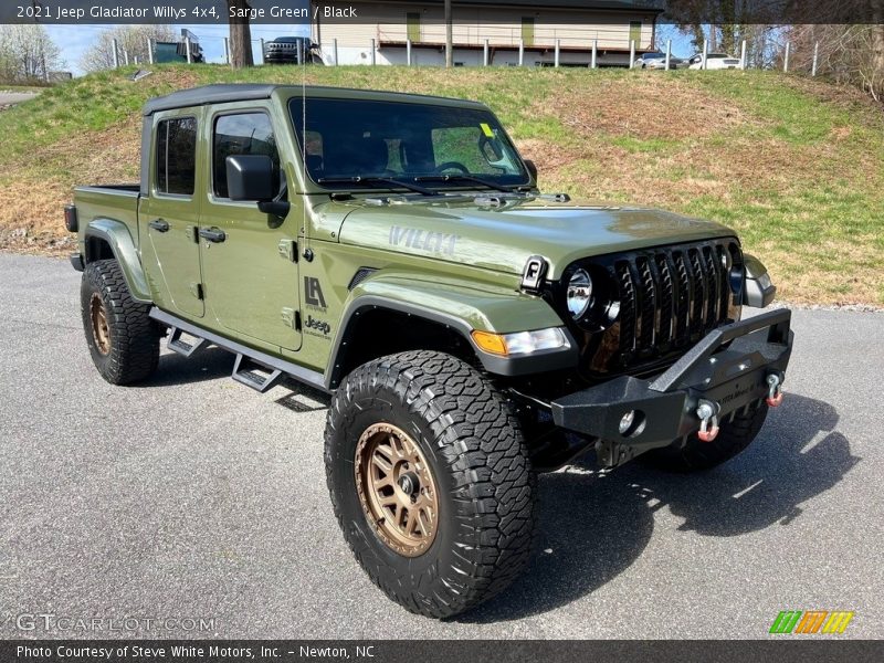 Sarge Green / Black 2021 Jeep Gladiator Willys 4x4