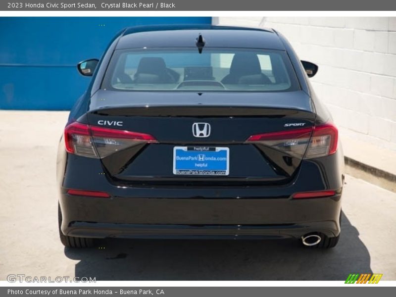 Crystal Black Pearl / Black 2023 Honda Civic Sport Sedan