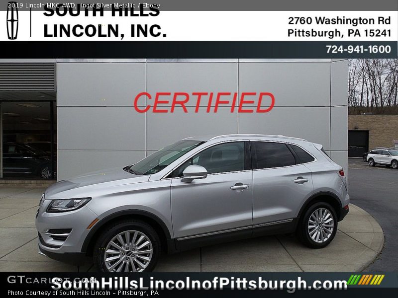 Ingot Silver Metallic / Ebony 2019 Lincoln MKC AWD