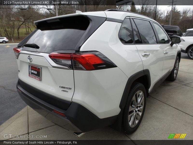 Super White / Black 2019 Toyota RAV4 Limited AWD