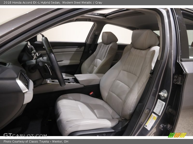  2018 Accord EX-L Hybrid Sedan Gray Interior
