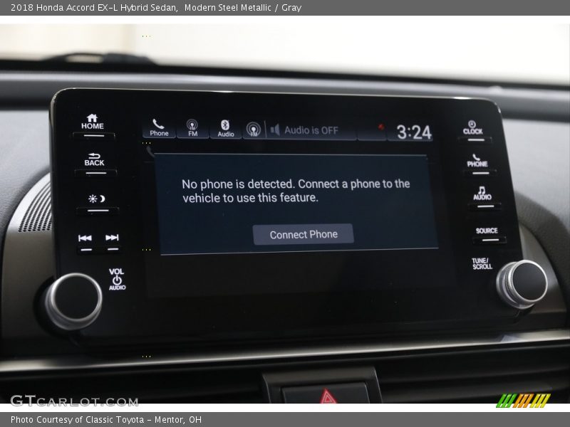 Controls of 2018 Accord EX-L Hybrid Sedan