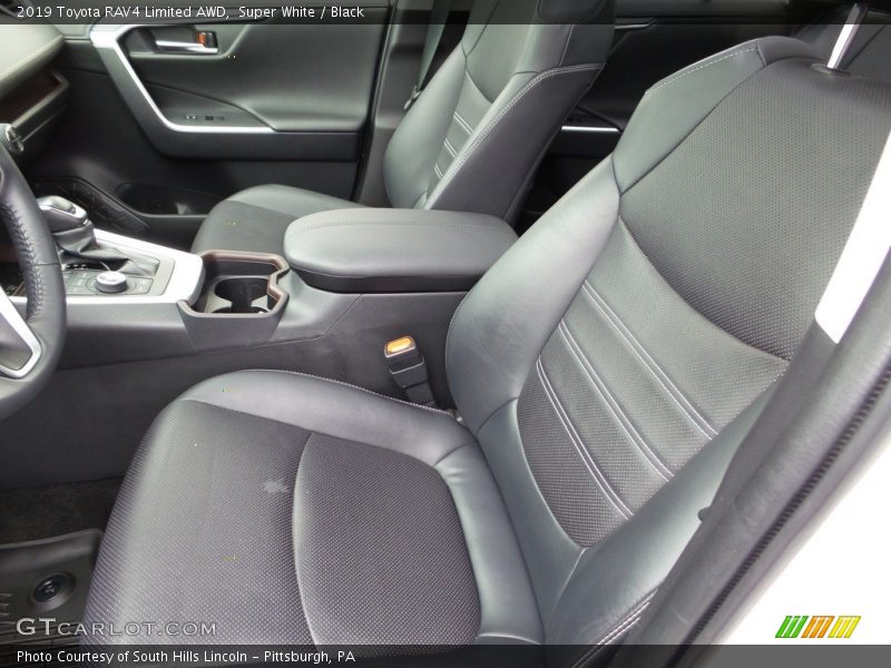 Super White / Black 2019 Toyota RAV4 Limited AWD
