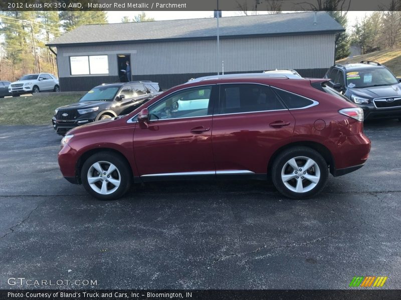 Matador Red Metallic / Parchment 2012 Lexus RX 350 AWD