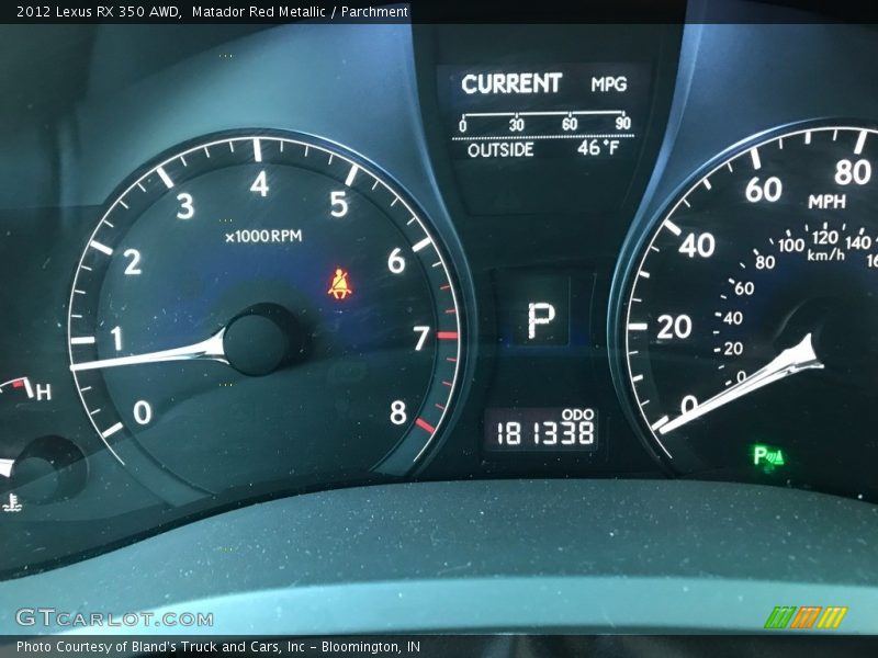 Matador Red Metallic / Parchment 2012 Lexus RX 350 AWD
