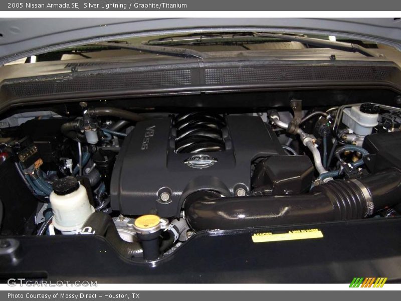 Silver Lightning / Graphite/Titanium 2005 Nissan Armada SE