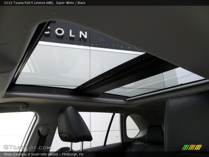 Super White / Black 2019 Toyota RAV4 Limited AWD
