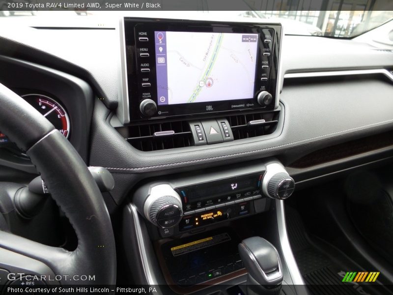 Super White / Black 2019 Toyota RAV4 Limited AWD