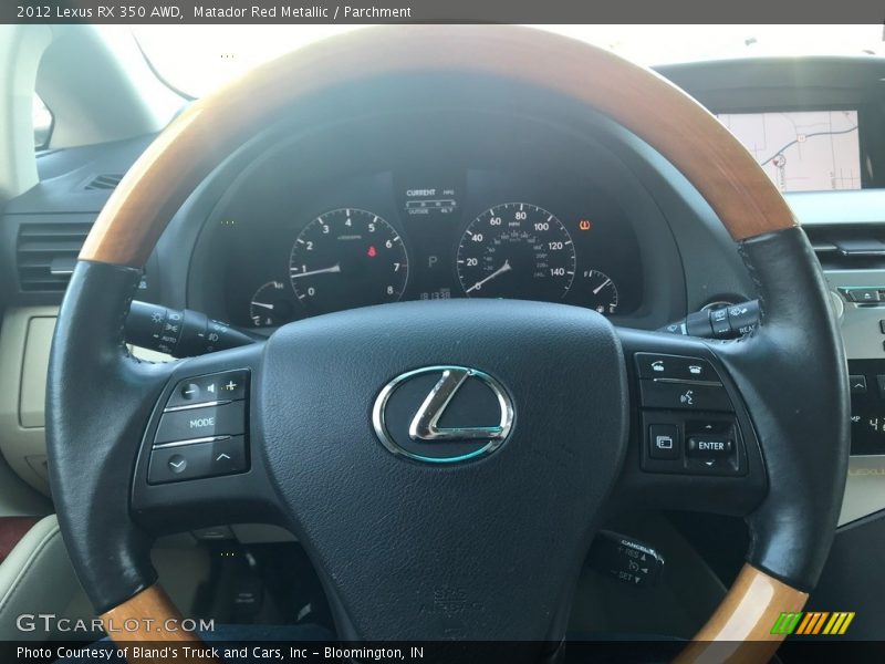 Matador Red Metallic / Parchment 2012 Lexus RX 350 AWD
