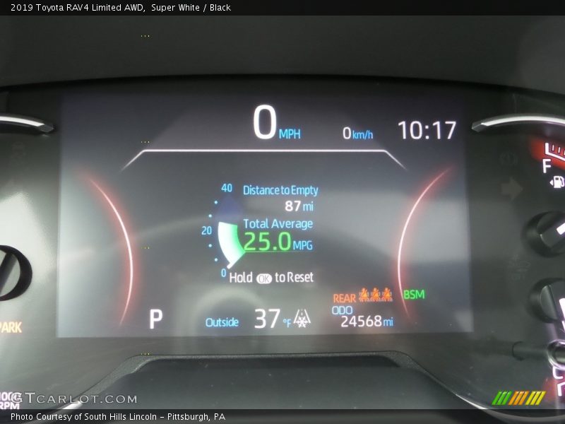 Super White / Black 2019 Toyota RAV4 Limited AWD