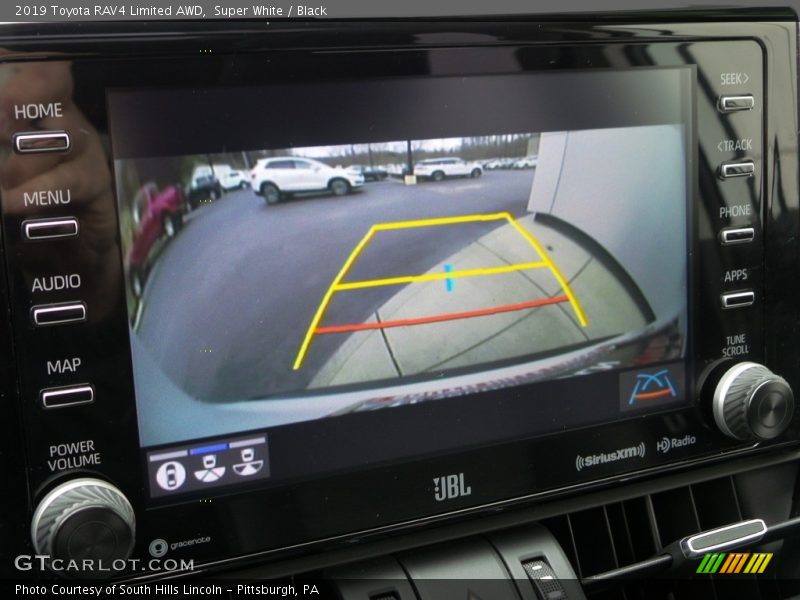 Super White / Black 2019 Toyota RAV4 Limited AWD
