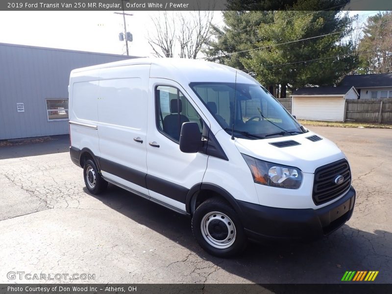 Oxford White / Pewter 2019 Ford Transit Van 250 MR Regular