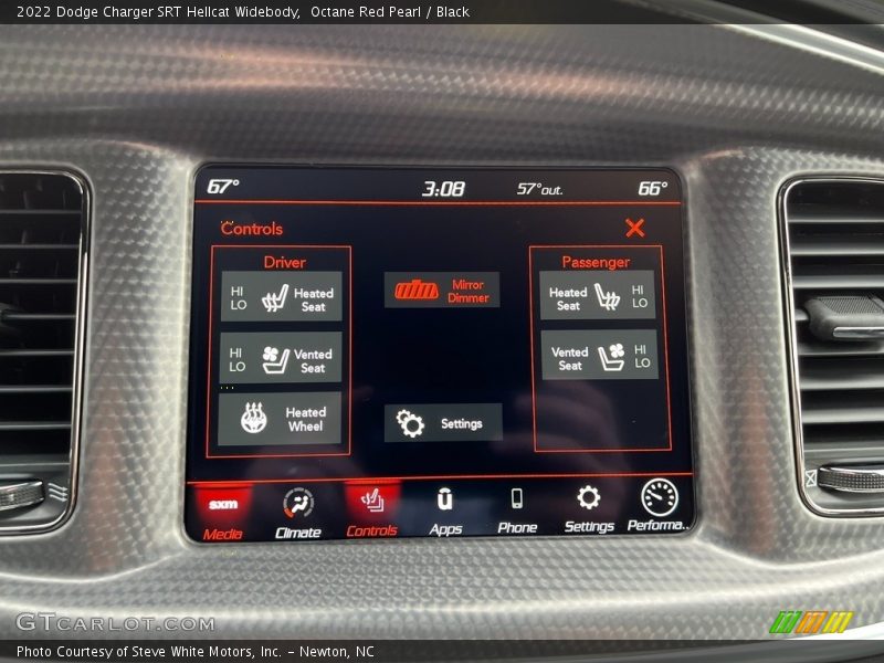 Controls of 2022 Charger SRT Hellcat Widebody