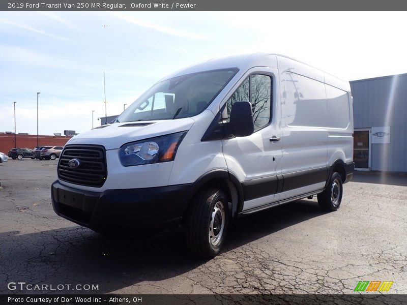 Oxford White / Pewter 2019 Ford Transit Van 250 MR Regular