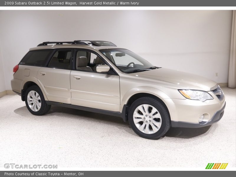 Harvest Gold Metallic / Warm Ivory 2009 Subaru Outback 2.5i Limited Wagon