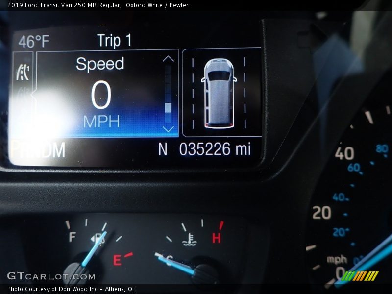 Oxford White / Pewter 2019 Ford Transit Van 250 MR Regular