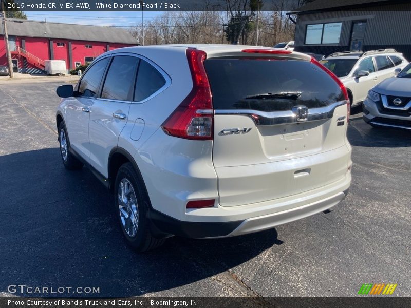 White Diamond Pearl / Black 2016 Honda CR-V EX AWD