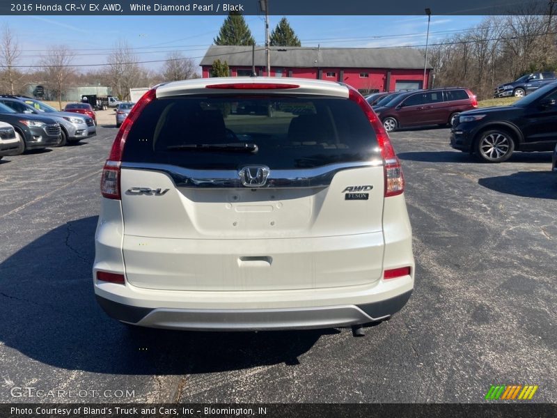 White Diamond Pearl / Black 2016 Honda CR-V EX AWD