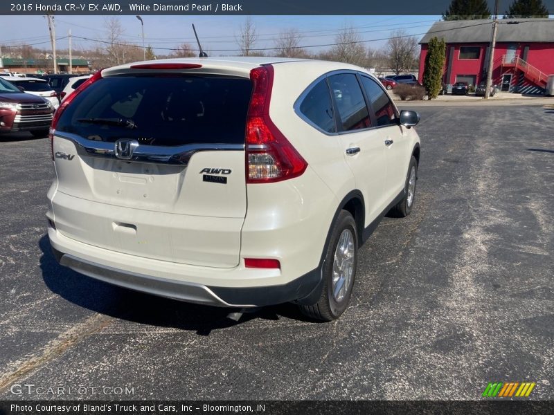 White Diamond Pearl / Black 2016 Honda CR-V EX AWD