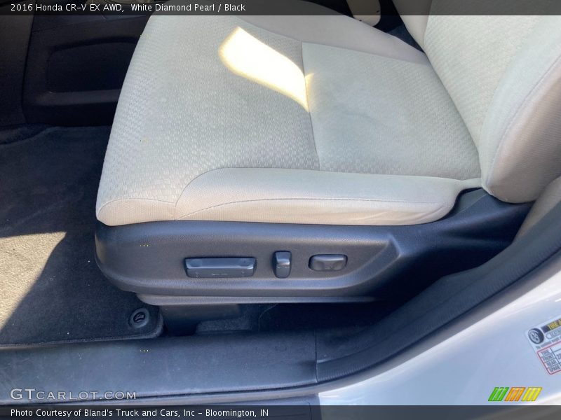 White Diamond Pearl / Black 2016 Honda CR-V EX AWD