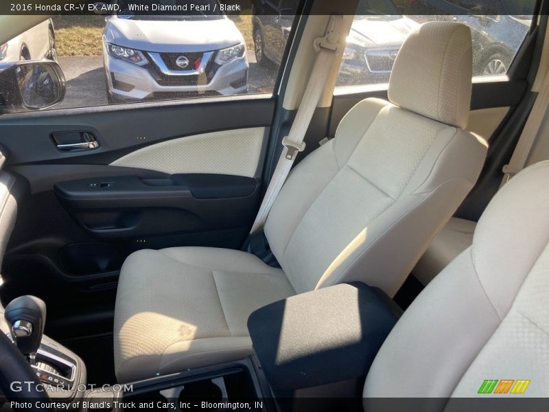 White Diamond Pearl / Black 2016 Honda CR-V EX AWD