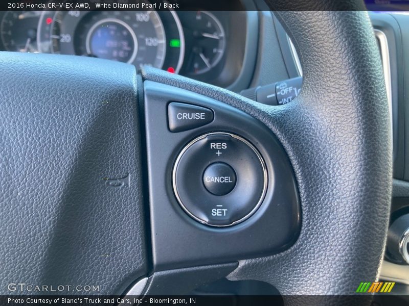 White Diamond Pearl / Black 2016 Honda CR-V EX AWD