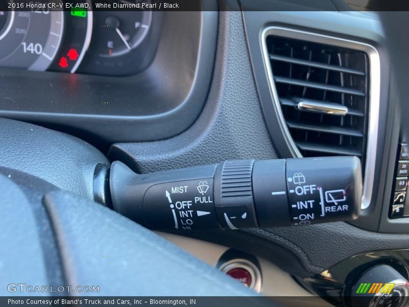 White Diamond Pearl / Black 2016 Honda CR-V EX AWD
