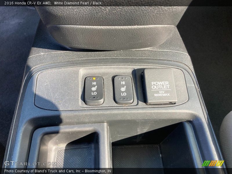 White Diamond Pearl / Black 2016 Honda CR-V EX AWD