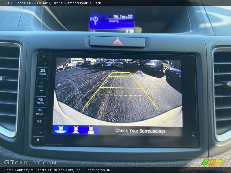 White Diamond Pearl / Black 2016 Honda CR-V EX AWD