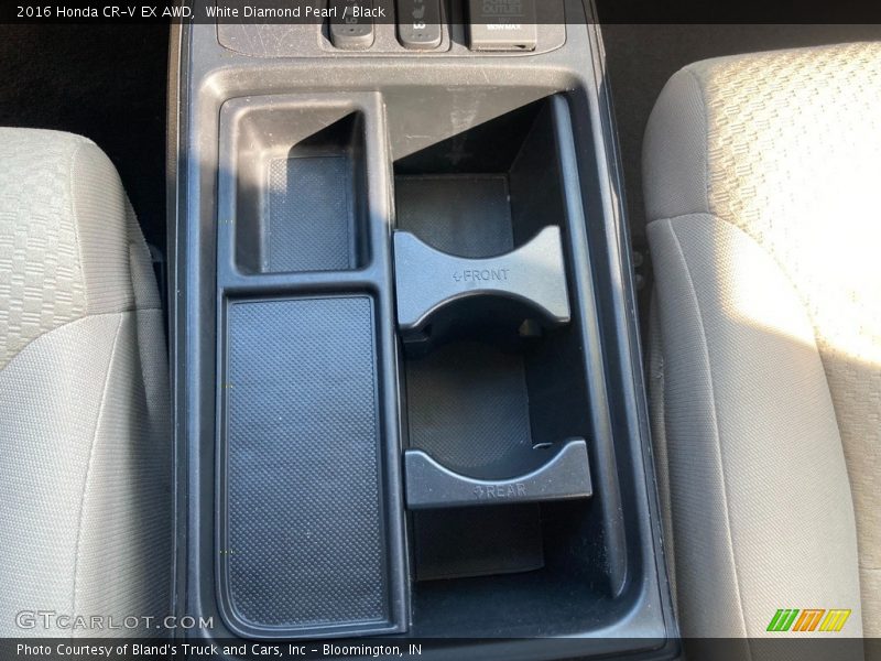 White Diamond Pearl / Black 2016 Honda CR-V EX AWD