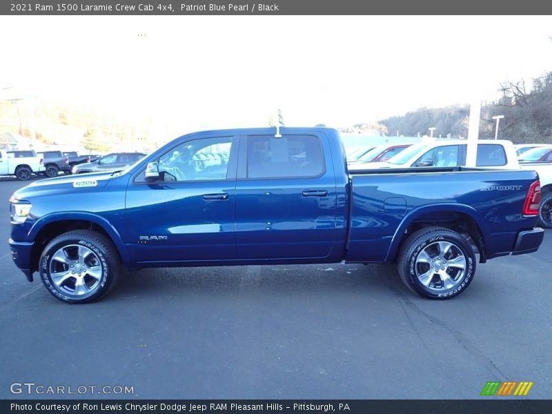 Patriot Blue Pearl / Black 2021 Ram 1500 Laramie Crew Cab 4x4
