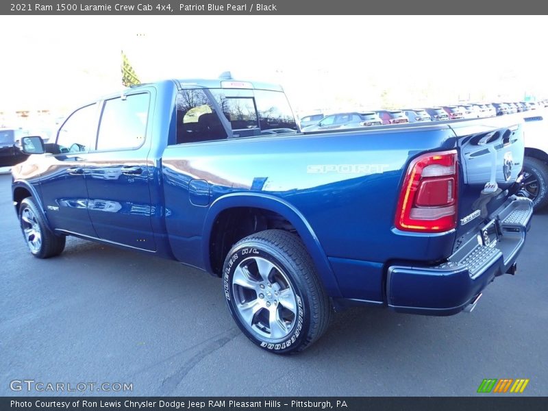 Patriot Blue Pearl / Black 2021 Ram 1500 Laramie Crew Cab 4x4