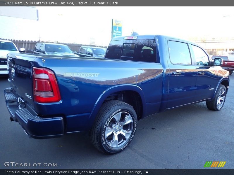 Patriot Blue Pearl / Black 2021 Ram 1500 Laramie Crew Cab 4x4
