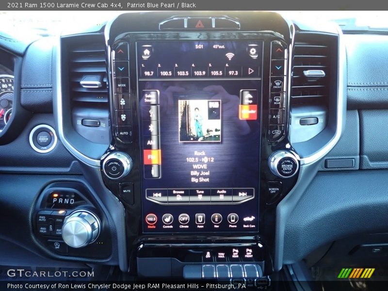 Controls of 2021 1500 Laramie Crew Cab 4x4