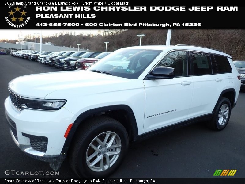 Bright White / Global Black 2023 Jeep Grand Cherokee L Laredo 4x4